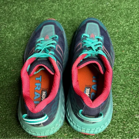 Hoka One One Speedgoat 2 Trail Running Sneakers Blue Women's Size 8