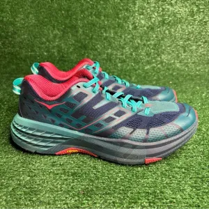 Hoka One One Speedgoat 2 Trail Running Sneakers Blue Women's Size 8