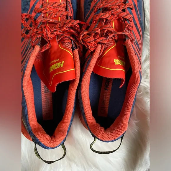 HOKA ONE ONE Speedgoat 4 Men's Trail-Running Lace-up Sneakers size 12.5