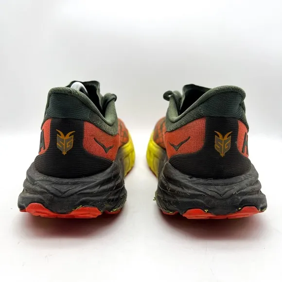 Hoka One One Speedgoat 5 Men's 11.5 D Green Trail Running Shoes Lace Up Sneakers