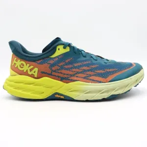 Hoka One One Speedgoat 5 Mens 11D Blue Trail Running Shoes Sneakers 1123157 BCEP