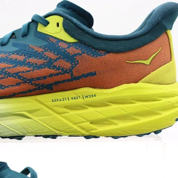 Hoka One One Speedgoat 5 Mens 11D Blue Trail Running Shoes Sneakers 1123157 BCEP