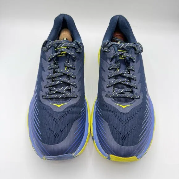 Hoka One One Torrent 2 Blue Sharkskin Yellow Trail Running Sneakers Men’s 10.5
