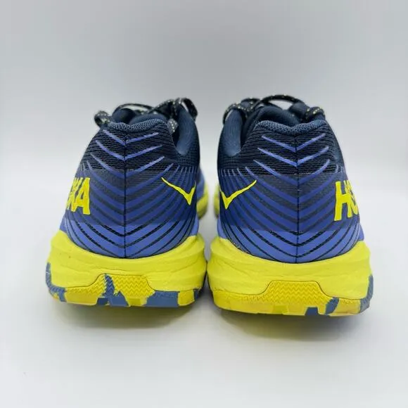 Hoka One One Torrent 2 Blue Sharkskin Yellow Trail Running Sneakers Men’s 10.5