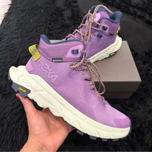 HOKA One One Trail Code GTX purple goretex lace up shoes sneakers women’s 7.5