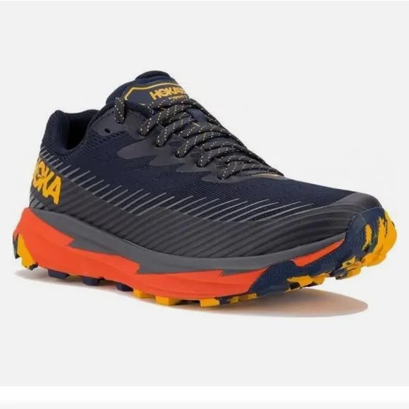 HOKA Sneakers Men’s Size 12 Torrent 2 Trail Racers Running, Athletic Shoes Navy