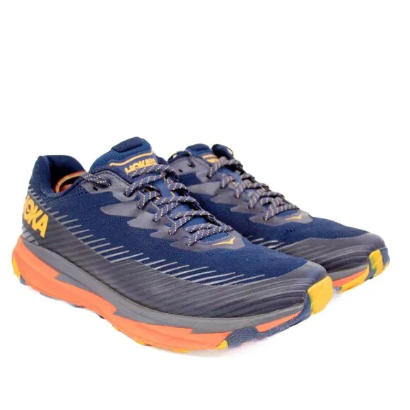 HOKA Sneakers Men’s Size 12 Torrent 2 Trail Racers Running, Athletic Shoes Navy