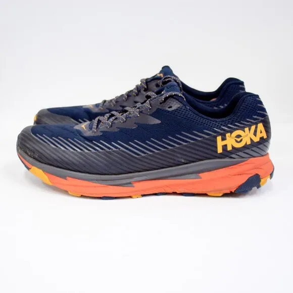 HOKA Sneakers Men’s Size 12 Torrent 2 Trail Racers Running, Athletic Shoes Navy
