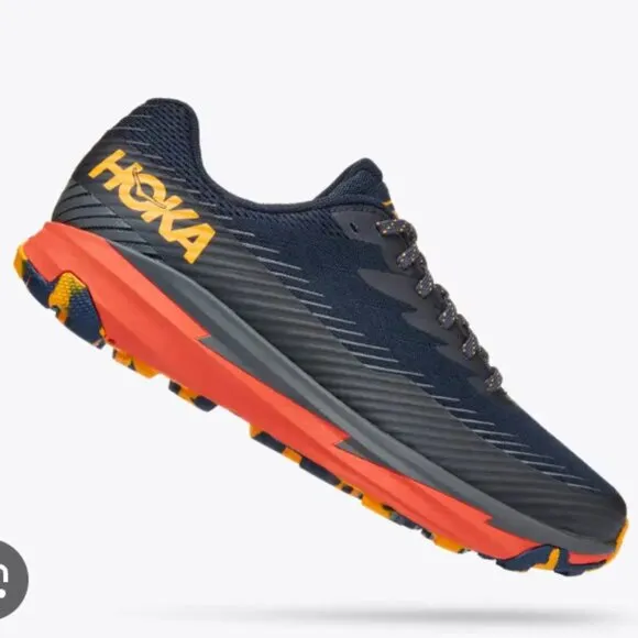 HOKA Sneakers Men’s Size 12 Torrent 2 Trail Racers Running, Athletic Shoes Navy