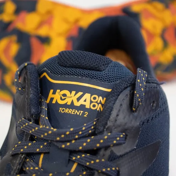 HOKA Sneakers Men’s Size 12 Torrent 2 Trail Racers Running, Athletic Shoes Navy