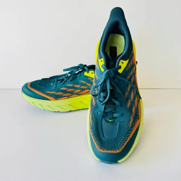 Hoka Speedgoat 5 Men Sneakers Trail Running Hiking Sz 10D Blue Coral Athletic