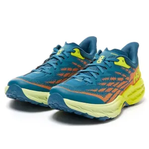 Hoka Speedgoat 5 Men Sneakers Trail Running Hiking Sz 9.5D Blue Coral Athletic