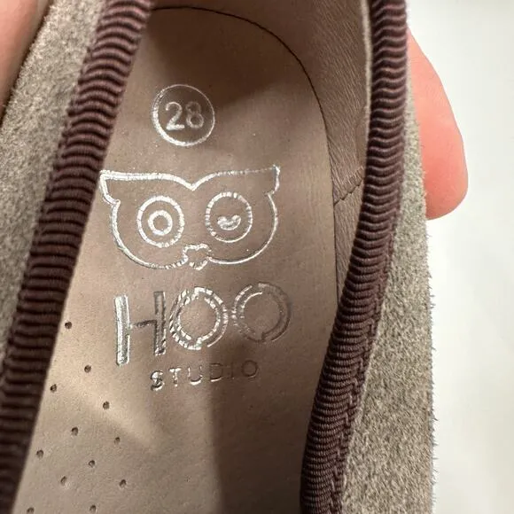 HOO SHOES STUDIOS Spain Collection Kids Toddler Leather Two Tone Loafers // 11
