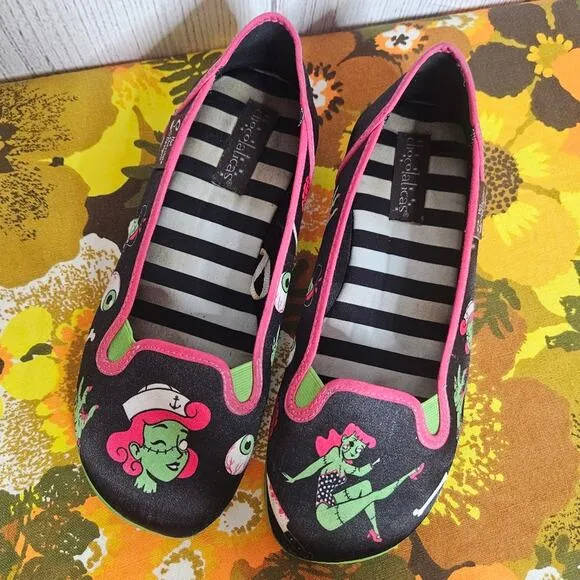 Hot Chocolate Design Flats - Hungry Ghouls, size 37