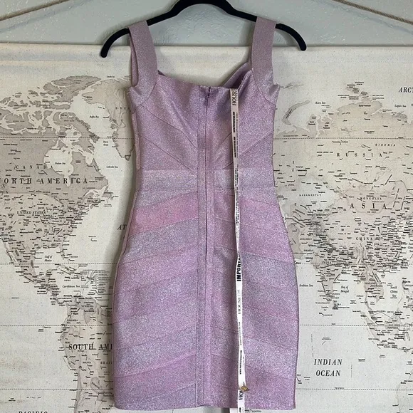 House of CB ‘Jemima’ Violet Sparkle Bandage Dress