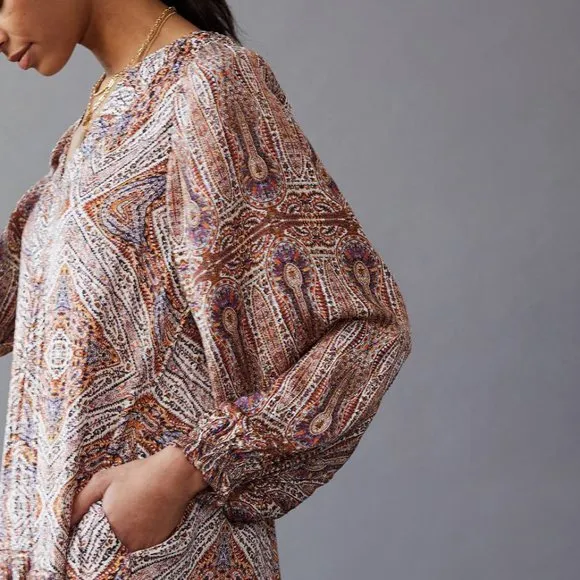 HTF Anthropologie Sabia Flounced Tunic Dress
