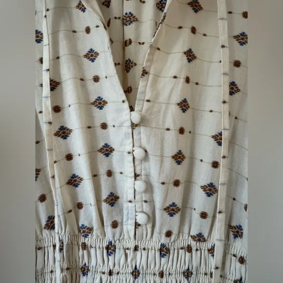 HUNTER BELL Clementine Dress - cream medallion
