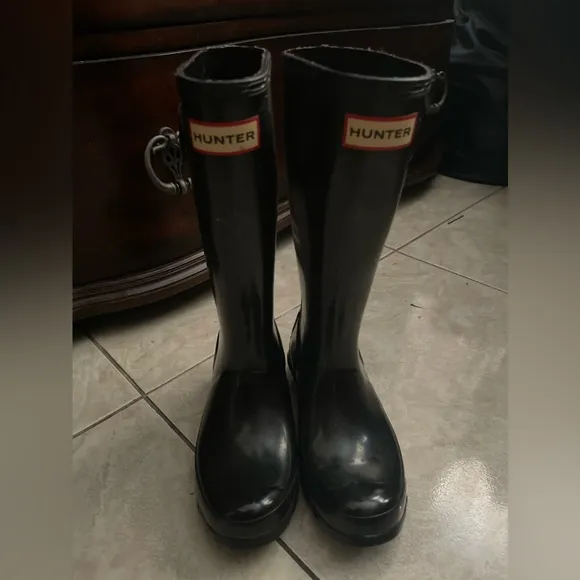 Hunter Big Kids Original Gloss Rain Boots
