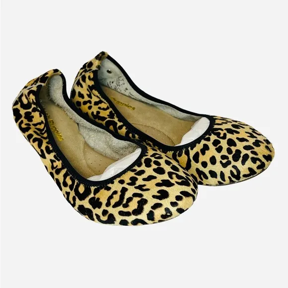 Hush Puppies Chaste Ballet Flats In Calf Hair Leopard Women’s Size 6