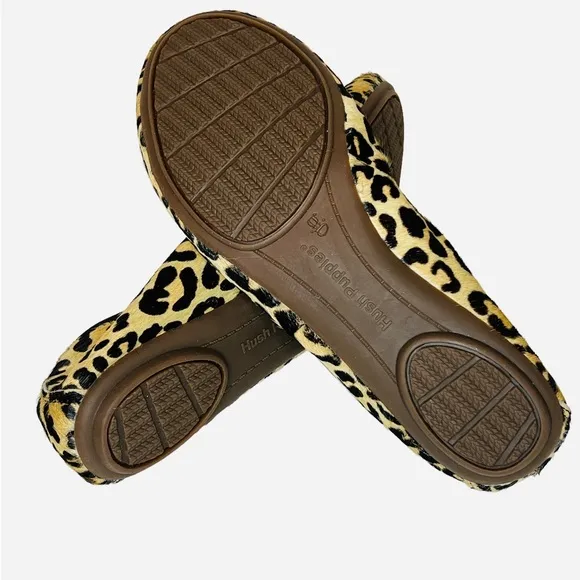 Hush Puppies Chaste Ballet Flats In Calf Hair Leopard Women’s Size 6
