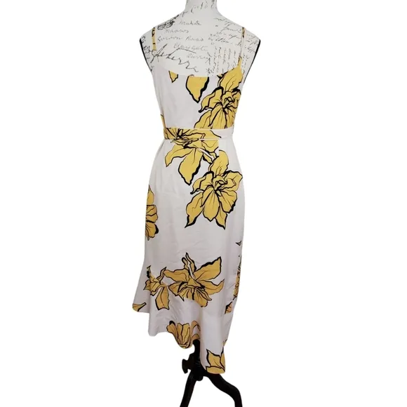 Hutch Women’s Mercer Ruffled Floral Wrap Dress Romantic Size Small