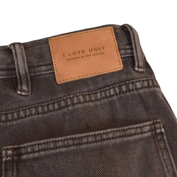 I Love Ugly Brown Carpenter Workwear Pants Size S Faded Brown Utility (W 30)
