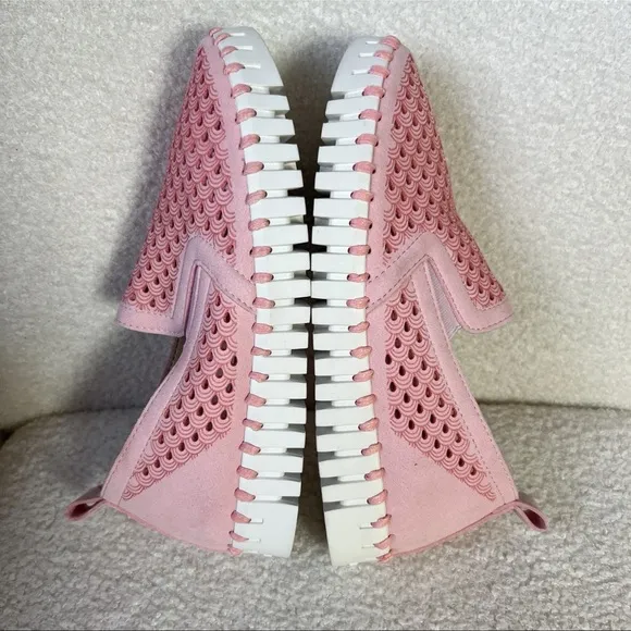 Ilse Jacobsen Tulip 140 Pink Loafers Laser Cut Shoes Girl's Size EU-33/US-2