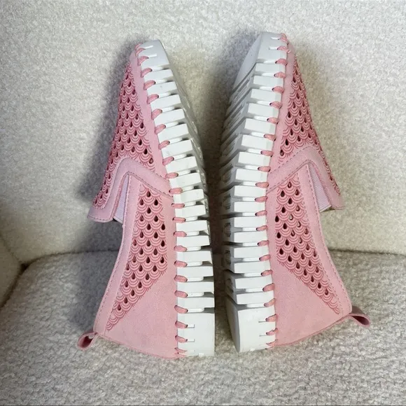 Ilse Jacobsen Tulip 140 Pink Loafers Laser Cut Shoes Girl's Size EU-33/US-2