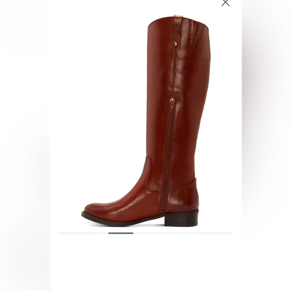 I.N.C. Cognac Brown Leather Knee-High Boots