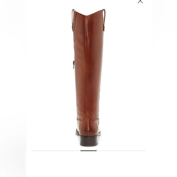 I.N.C. Cognac Brown Leather Knee-High Boots