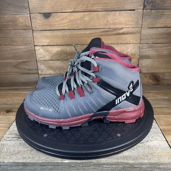 Inov8 Roclite 325 Mid Womens Size 5.5 Gray Trail Running Hiking Sneakers Shoes