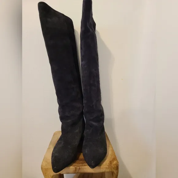Isabel Marant knee high suede leather boots