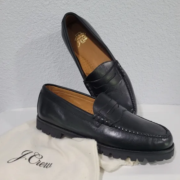 J Crew Camden lug-sole loafers in English leather, Sz 10.5