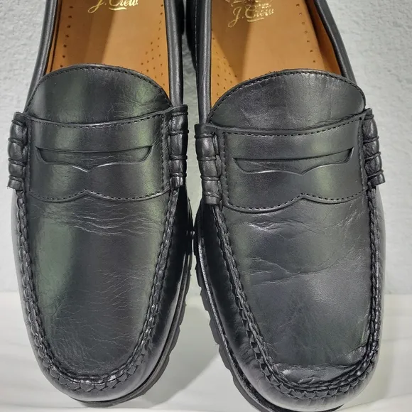 J Crew Camden lug-sole loafers in English leather, Sz 10.5