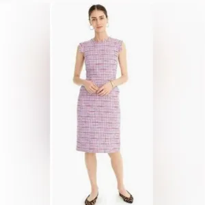 J Crew Resume Azalea Tweed Sheath Dress