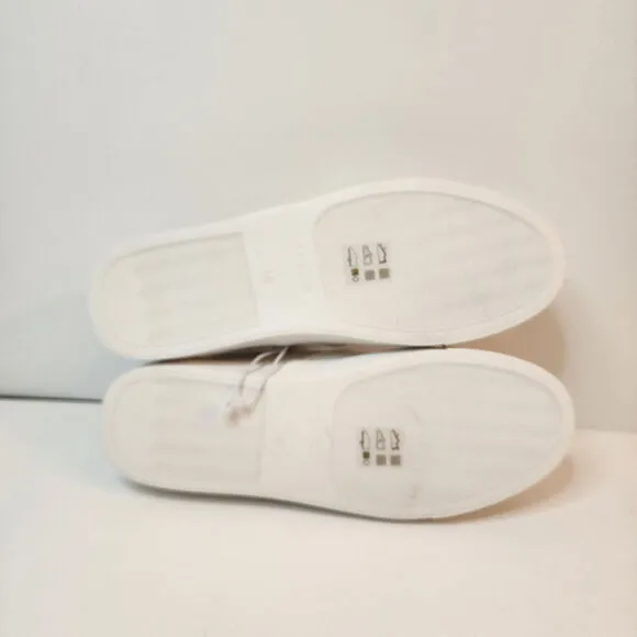 J Crew Road Trip Canvas Slip-On Sneakers White Women's SZ 10M - ATB45 NWT