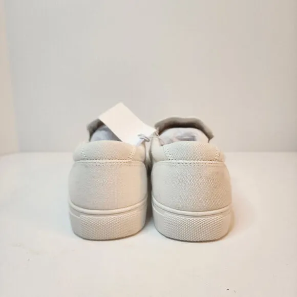 J Crew Road Trip Canvas Slip-On Sneakers White Women's SZ 10M - ATB45 NWT