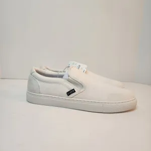J Crew Road Trip Canvas Slip-On Sneakers White Women's SZ 10M - ATB45 NWT