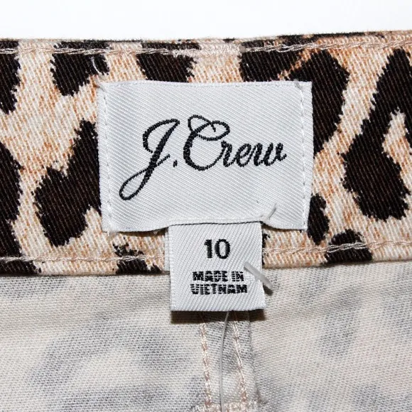 J. Crew Utility Mini Skirt in Leopard