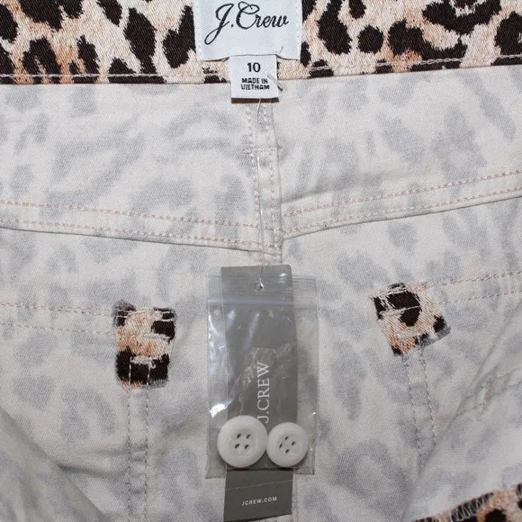 J. Crew Utility Mini Skirt in Leopard
