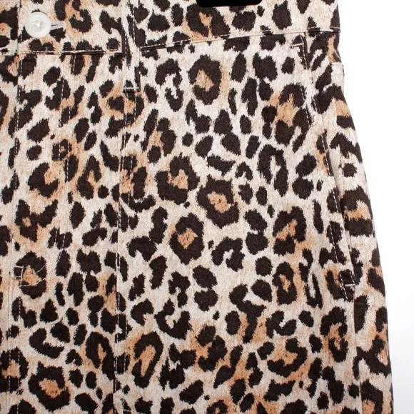 J. Crew Utility Mini Skirt in Leopard