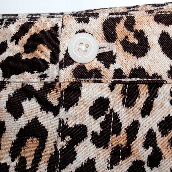 J. Crew Utility Mini Skirt in Leopard