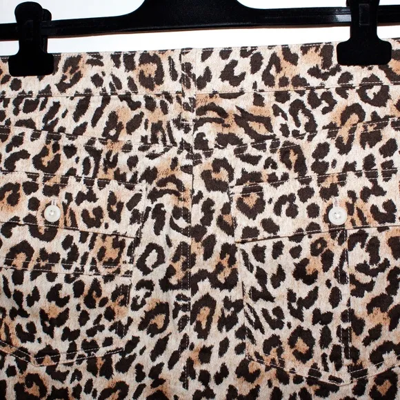 J. Crew Utility Mini Skirt in Leopard