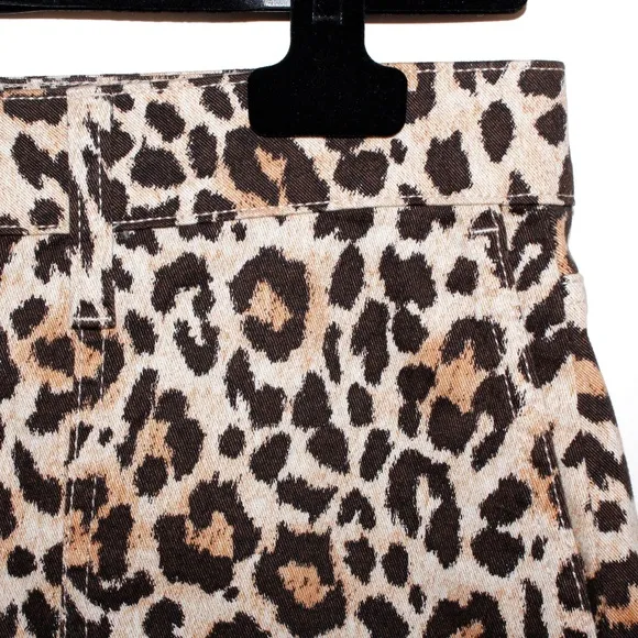 J. Crew Utility Mini Skirt in Leopard