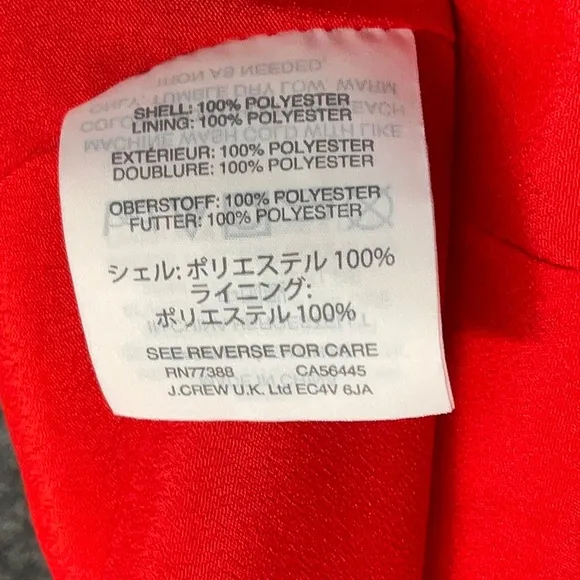 J. Crew Wrap-effect Ruffled Crepe De Chine Midi Dress In Tomato Red Size 12 L