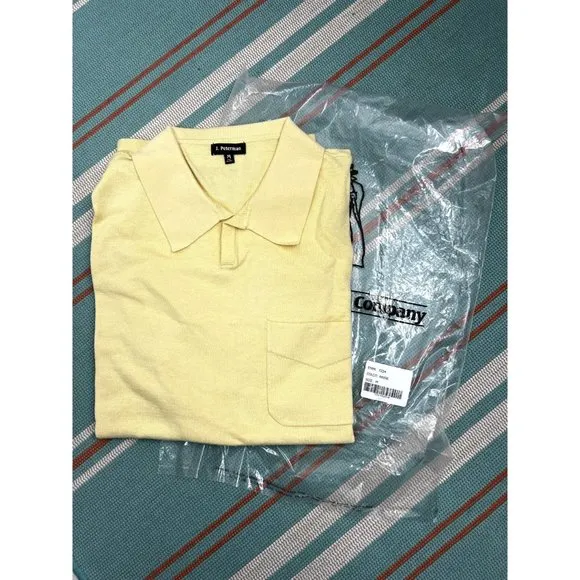 J. PETERMAN COMPANY The Italian T-Shirt Polo Sz M Anise NWT