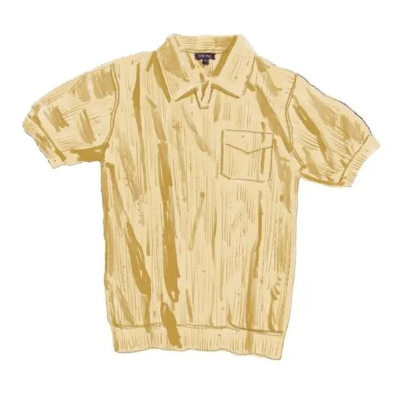 J. PETERMAN COMPANY The Italian T-Shirt Polo Sz M Anise NWT