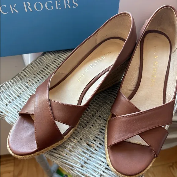 Jack Rogers Palmer Crisscross Wedge Espadrille