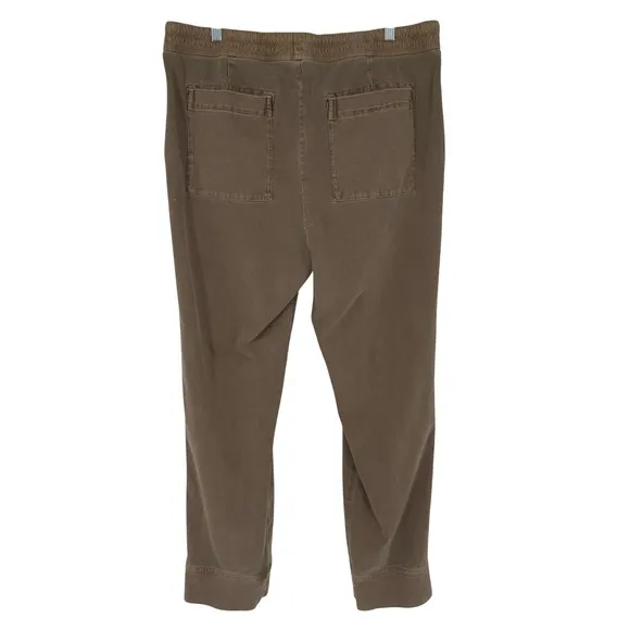James Perse XL Heavy Jersey Utility Jogger Pants Brown Cotton Drawstring Casual