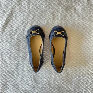 Janie and Jack Bridle Bit Flat size 9, navy/blue